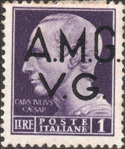 Stamp, Allied Occupation of Venetia Giulia, Italy - Allied Occupation of Venezia-Giulia,  , Emperors, Famous People, Heads of State, Men, Roman Empire