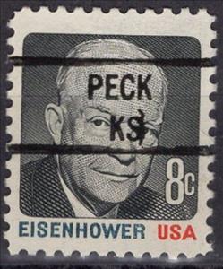 Stamp, Dwight Eisenhower, United States of America,  , Famous People, Heads of State, Men, Politicians, Государственный деятель