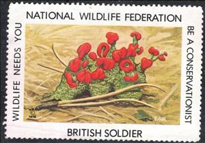 Stamp, British Soldier, United States of America,  , Flowers