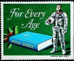 Stamp, For every age, United States of America,  , Astronauts, Books, Christian