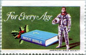 Stamp, For every age, United States of America,  , Astronauts, Books, Christian