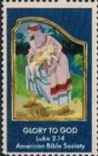 Stamp, Glory to God, United States of America,  , Biblical Accounts, Christian
