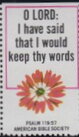 O Lord I have said that I would keep thy words