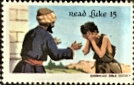Stamp, Read Luke 15, United States of America,  , Biblical Accounts, Books, Christian