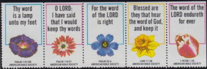 Scriptures with flowers