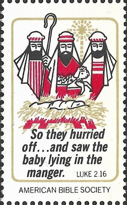 So they hurried off and saw the baby lying in the manger