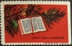 Stamp, Unto you a saviour, United States of America,  , Books, Charity, Christian, Christmas, Proverbs and Quotations, Religion
