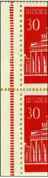 Booklet Pane-Brandenburg Gate, Berlin