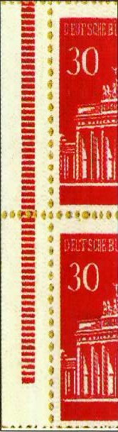 Booklet Pane-Brandenburg Gate, Berlin