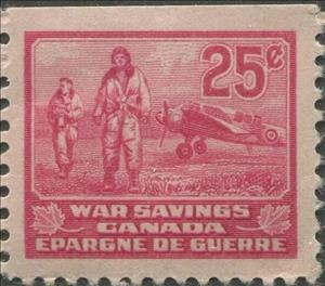 Stamp, Pilots, Canada,  , Air Forces, Aircraft, Aviation, Military Forces, Pilots, Second World War