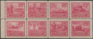 Booklet Pane, War Savings - booklet pane, Canada,  , Aircraft, Army, Aviation, Military Forces, Second World War, Ships, Tanks, Weapons