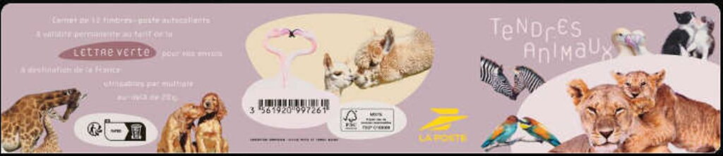 Booklet, Tender Animals, France,  , Animals (Fauna)