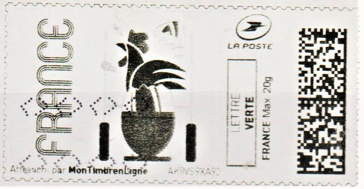 France Cockerel in black