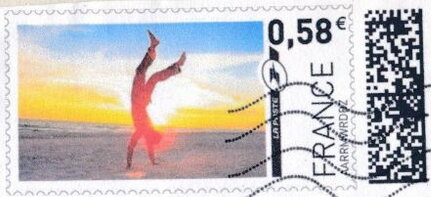 Handstand on the beach