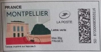 Stamp, Montpellier. redesign, France,  , Bicycles, Cycling, Townscapes / City Views