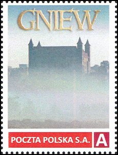 Stamp, Gniew, Personalized and Private Mail Stamps,  , Buildings