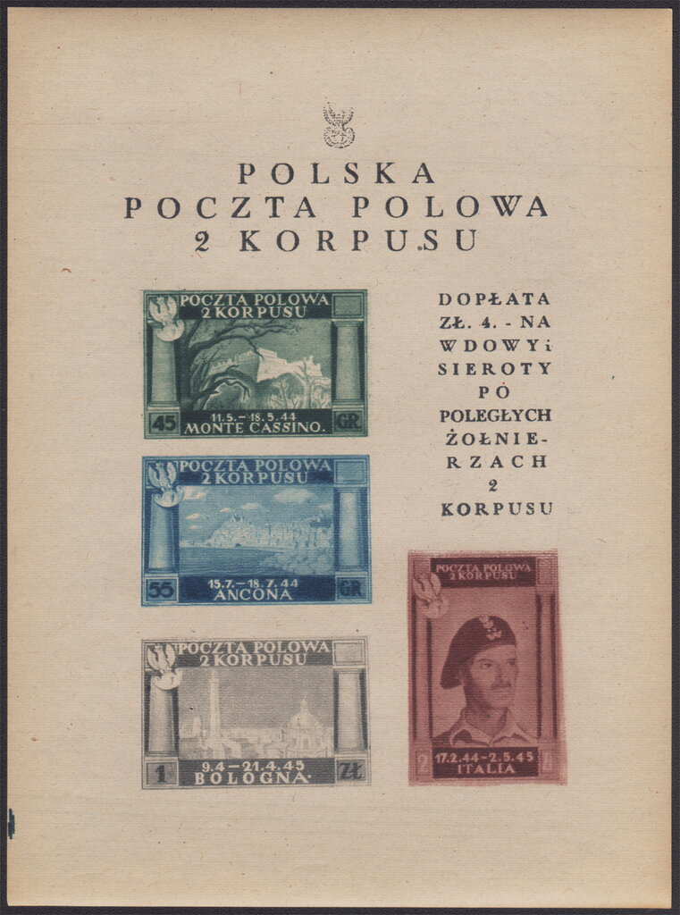 Polish Victory in Italy - Souvenir Sheet