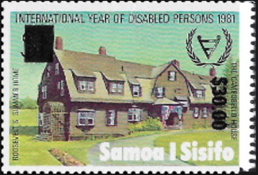 President Franklin D. Roosevelt Commemoration Surcharged