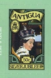 Stamp, The Queen after Coronation, Antigua and Barbuda,  , Anniversaries and Jubilees, Famous People, Heads of State, Queens, Royalty, Women
