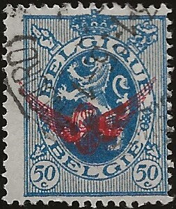 Service stamp: Heraldic Lion with overprint winged wheel