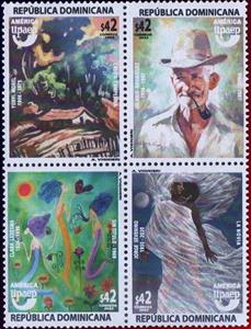 Se-tenant, UPAEP 2022 : Art, Dominican Republic,  , Art, U.P.A.E.P.