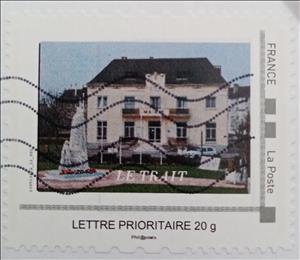 Stamp, Mairie De Le Trait, France,  , Buildings, Government Buildings, Townscapes / City Views