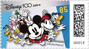 Stamp, Disney Cartoons, Centenary, Germany, Federal Republic,  , Cartoons, Comics, Disney