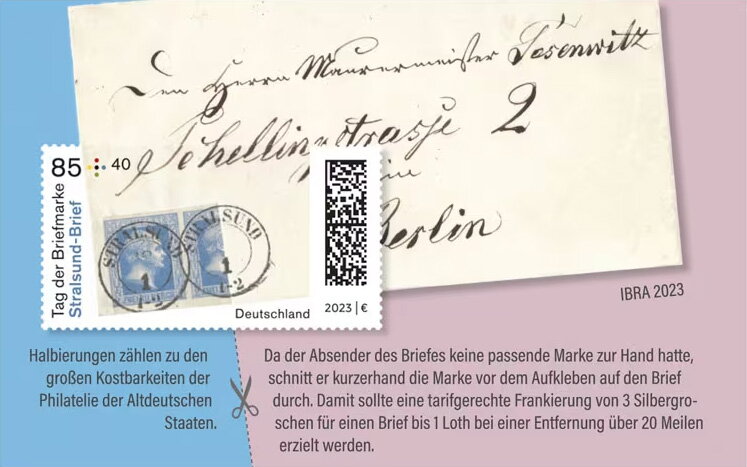 Stamp Day 2023 : Stralsund Bisect Letter