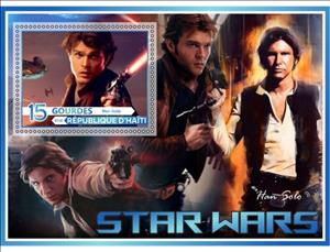Souvenir Sheet, Animation, Cartoons Star Wars, Haiti,  