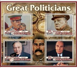 Mini Sheet, Great People Great politicians, Haiti,  