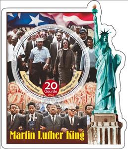 Souvenir Sheet, Great People Martin Luther King, Haiti,  