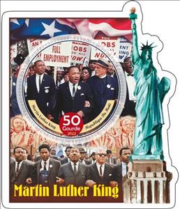 Souvenir Sheet, Great People Martin Luther King, Haiti,  