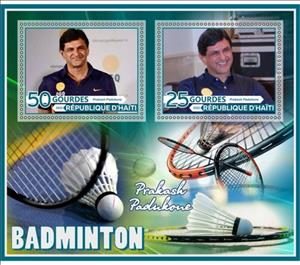 Mini Sheet, Sport Badminton Prakash Padukone, Haiti,  
