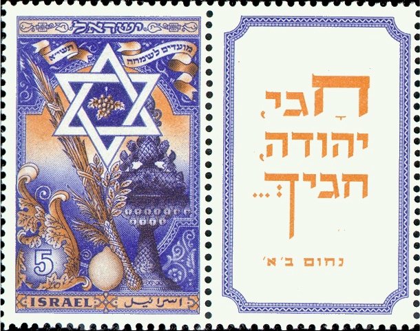 Star of David with Sukkot Symbols