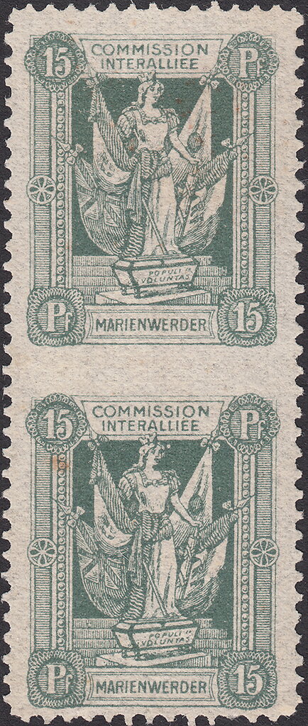 Allegory of Allied Supervision of Plebiscite - 1st Issue