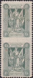 Se-tenant, Allegory of Allied Supervision of Plebiscite - 1st Issue, Marienwerder,  , Gods and goddesses, Mythology