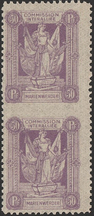 Allegory of Allied Supervision of Plebiscite - 1st Issue
