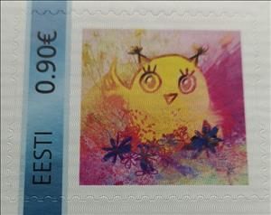 Stamp, Kukulind, Personalized and Private Mail Stamps,  , Birds, Drawings
