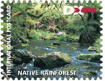 Stamp, Native Rainforest, Personalized and Private Mail Stamps,  , Forests, Rainforest, Rivers