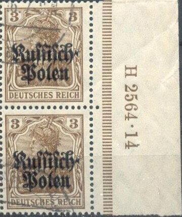 Overprint Russisch-Polen