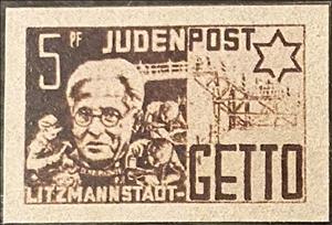 Stamp, Jews local post in Lodz Ghetto - 1st Edition, Poland, German Occupation In WWII,  , Famous People, Men