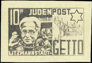 Stamp, Jews local post in Lodz Ghetto - 1st Edition, Poland, German Occupation In WWII,  , Famous People, Men