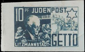 Stamp, Jews local post in Lodz Ghetto - 2nd Edition, Poland, German Occupation In WWII,  , Famous People, Men