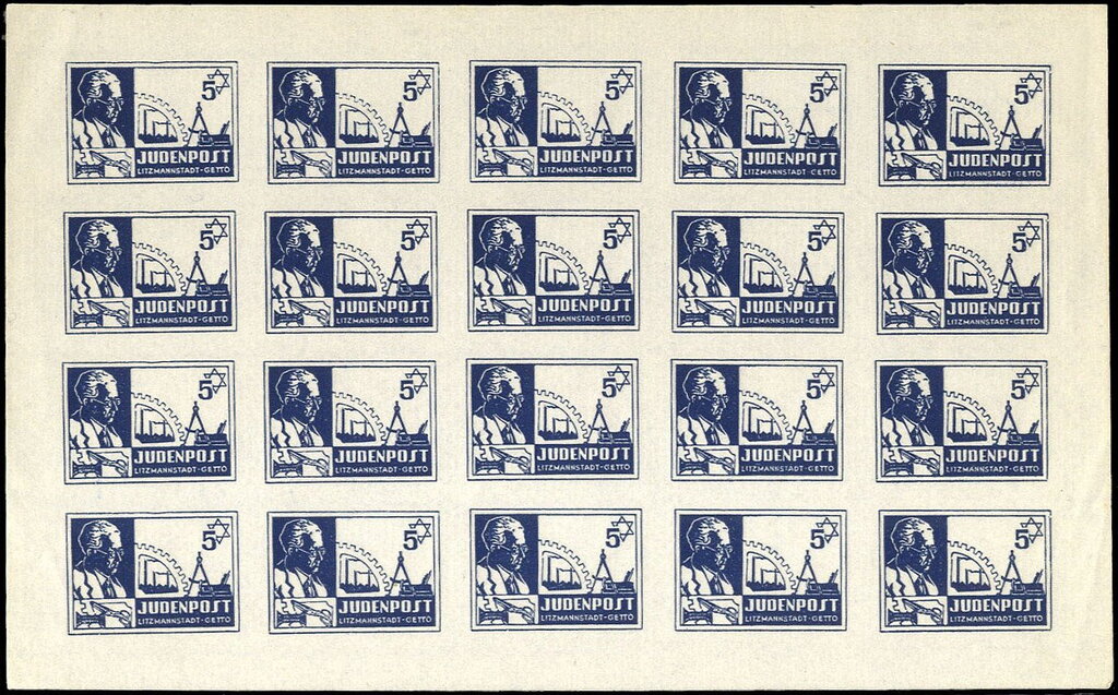 Jews local post in Lodz Ghetto - 4th Edition