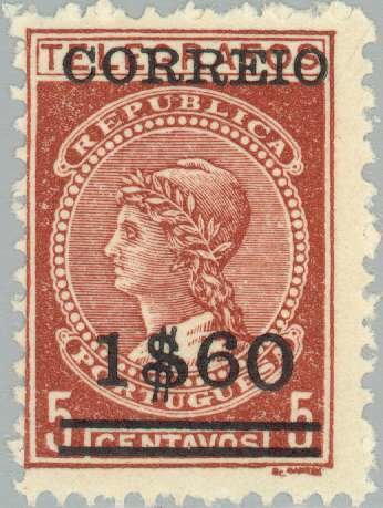 Telegraph Stamp surcharged