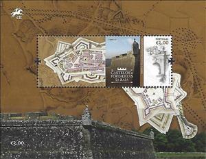 Souvenir Sheet, Valença do Minho Fortress, Portugal,  , Fortresses / Strongholds