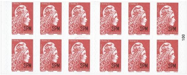 Marianne L'Engagée (Imprint Philaposte) overprinted SPM