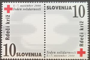 Se-tenant, Charity Stamp (Solidarity Week), Slovenia,  , Charity, Red Cross and Red Crescent