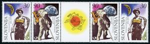 Gutter Pairs, Postmen of Past and Future, Slovenia,  , Anniversaries and Jubilees, Post Horns, Postmen, U.P.U.