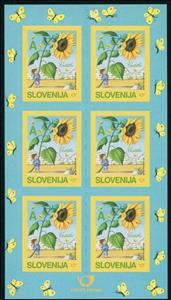 Full Pane, Sunflower (2007), Slovenia,  , Butterflies, Flowers, Plants (Flora), Sunflowers